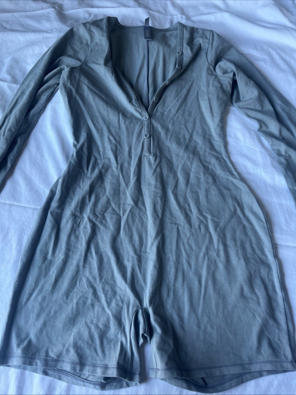 Skims romper Long-Sleeve romper in Slate Gray